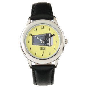 Reloj De Pulsera Ilustracion personalizado de microondas