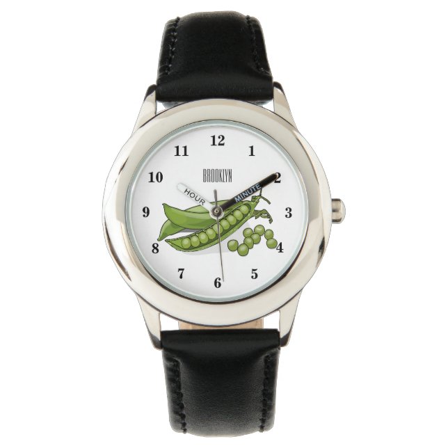 Reloj De Pulsera Ilustracion personalizado de Pea (Anverso)