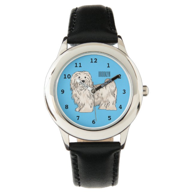 Reloj De Pulsera Ilustracion personalizado de perro de La Habana (Anverso)