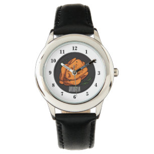 Reloj De Pulsera Ilustracion personalizado de pollo asado