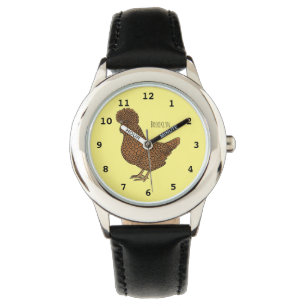 Reloj De Pulsera Ilustracion personalizado de pollo polaco Chamois