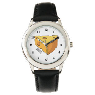 Reloj De Pulsera Ilustracion personalizado de queso