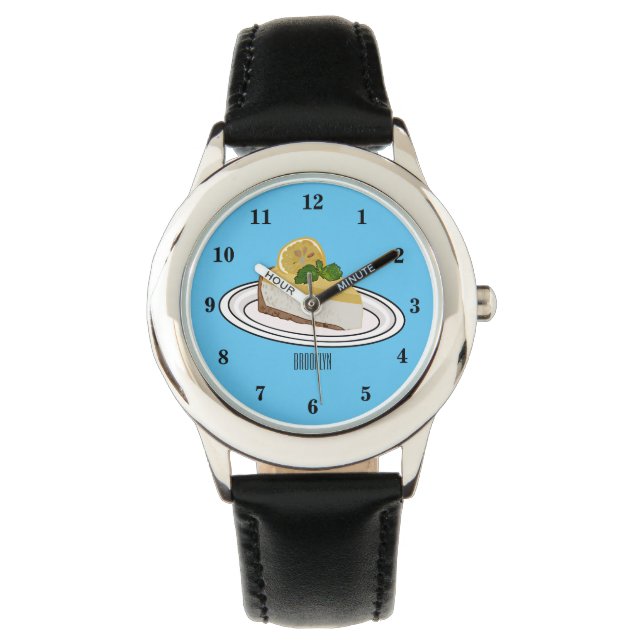 Reloj De Pulsera Ilustracion personalizado de queso de limón (Anverso)