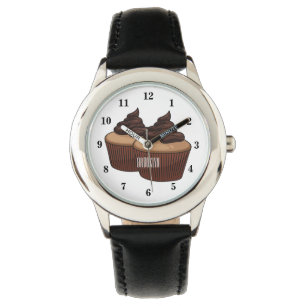Reloj De Pulsera Ilustracion personalizado de tarta