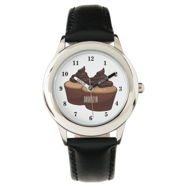 Reloj De Pulsera Ilustracion personalizado de tarta (Anverso)