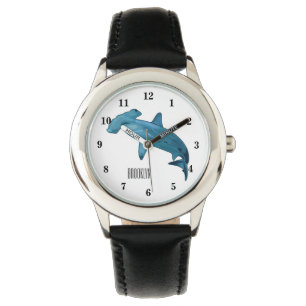 Reloj De Pulsera Ilustracion personalizado de tiburón martillo