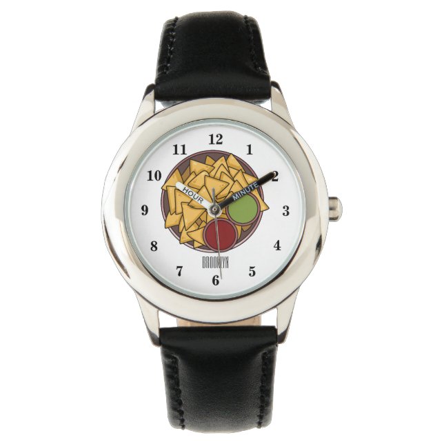 Reloj De Pulsera Ilustracion personalizado Nachos (Anverso)