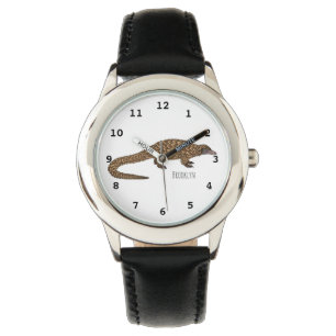 Reloj De Pulsera Ilustracion personalizado pangolín de cola larga
