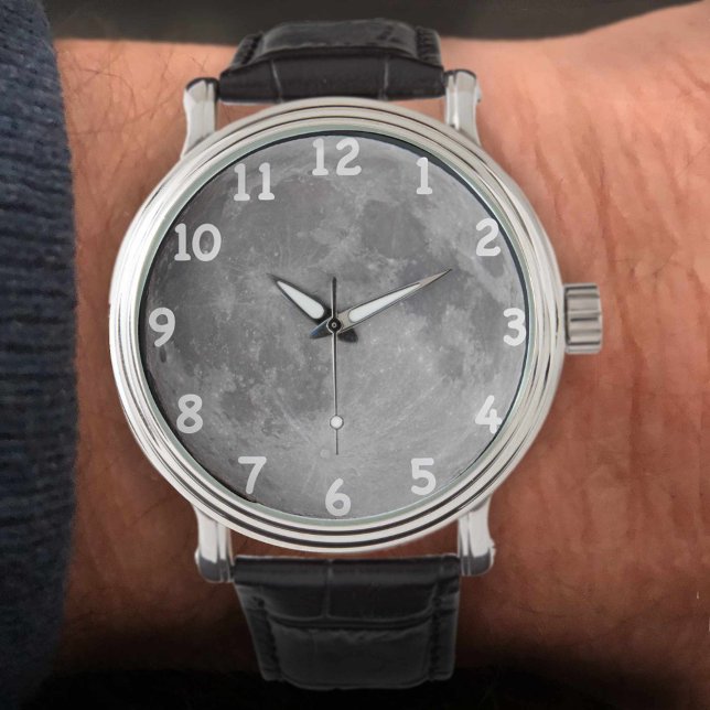 Reloj De Pulsera Imagen de astronomía de luna llena (Subido por el creador)