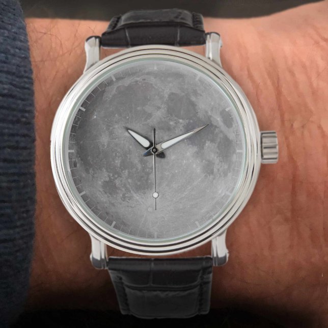 Reloj De Pulsera Imagen de astronomía Luna Completa. Superficie de  (Subido por el creador)