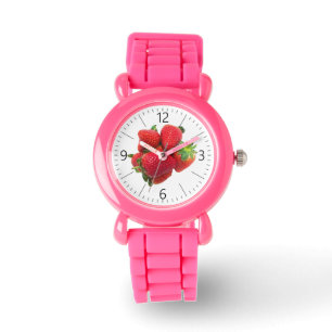 Reloj De Pulsera Imagen de fresas de ensueño profundo