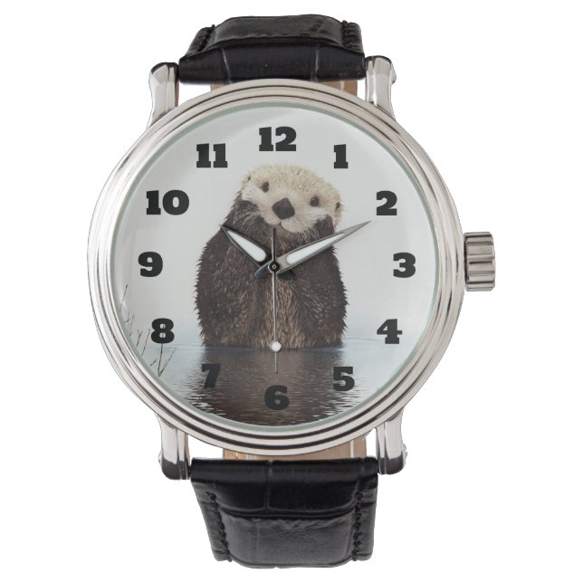 Reloj De Pulsera Imagen de vida silvestre Cute Otter (Anverso)