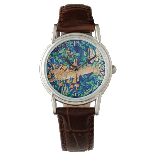 Reloj De Pulsera Imagen de William Morris "Two Hares" (Anverso)