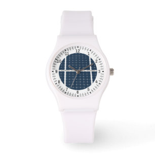 Reloj De Pulsera Imagen divertida del panel de energía solar