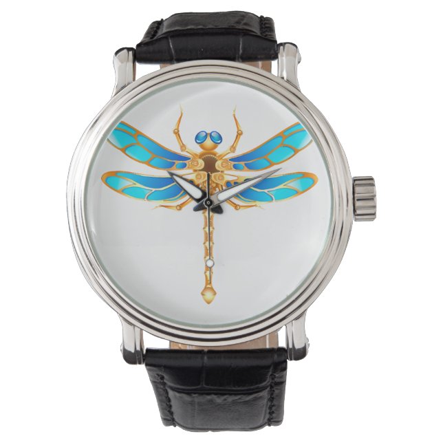 Reloj De Pulsera Imagen vectorial divertida del insecto de libélula (Anverso)