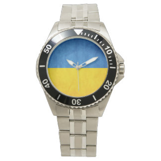 Reloj De Pulsera imán de coches de bandera de Ucrania