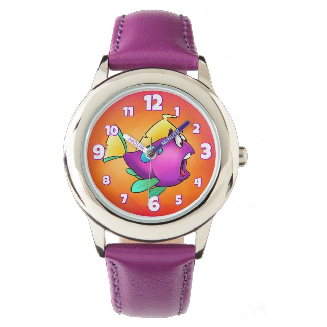 Reloj De Pulsera imán personalizado de ballenas lindo (Anverso)