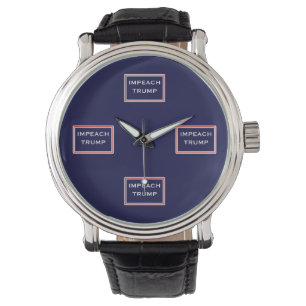 Reloj De Pulsera Impetar Trump Azul Blanco Rojo
