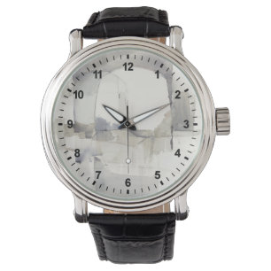 Reloj De Pulsera Impresión abstracta gris de la improvisación I