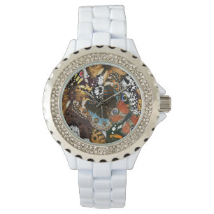 Reloj De Pulsera Impresión animal. Las alas de mariposa.