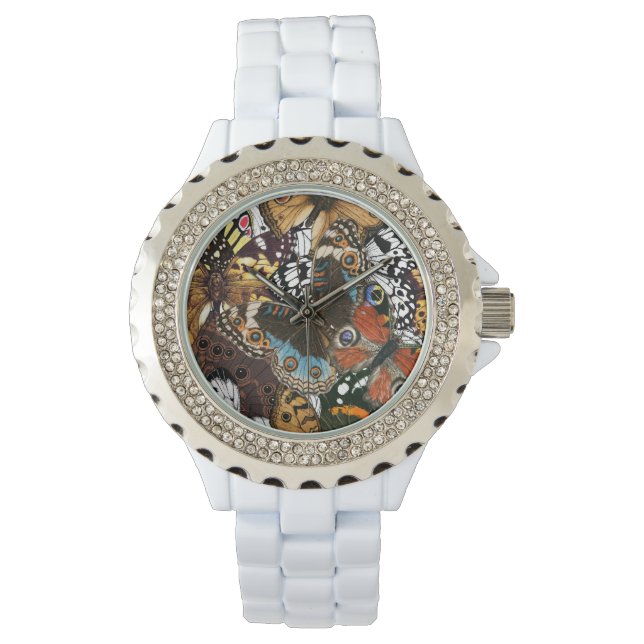 Reloj De Pulsera Impresión animal. Las alas de mariposa. (Anverso)
