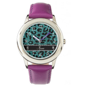Reloj De Pulsera Impresión conocida de encargo del guepardo del