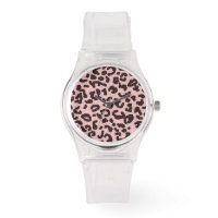 Impresión de animales de leopardo rosa bebé