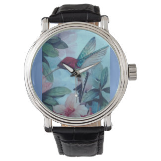 Reloj De Pulsera Impresión de Hummingbird
