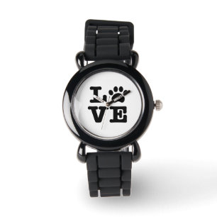 Reloj De Pulsera Impresión de la pata del amor