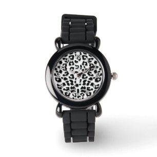 Reloj De Pulsera Impresión de leopardo de nieve