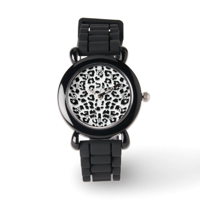 Reloj De Pulsera Impresión de leopardo de nieve (Anverso)