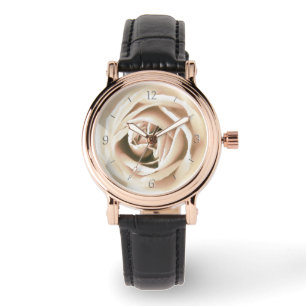 Reloj De Pulsera Impresión de rosa blanco
