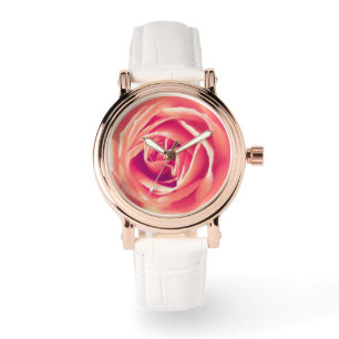 Reloj De Pulsera Impresión de rosa de coral
