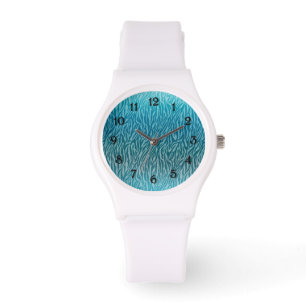 Reloj De Pulsera Impresión de zebra Aqua Ombre