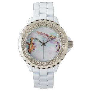 Reloj De Pulsera Impresión del colibrí de bailarinas de luz