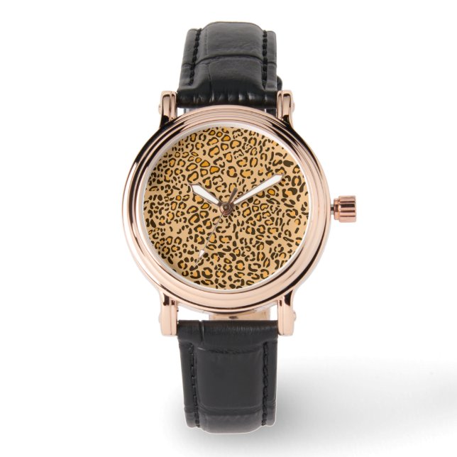 RELOJ DE PULSERA IMPRESIÓN LEOPARDE (Anverso)