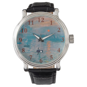 Reloj De Pulsera Impresión Sunrise clausura monet impresionist