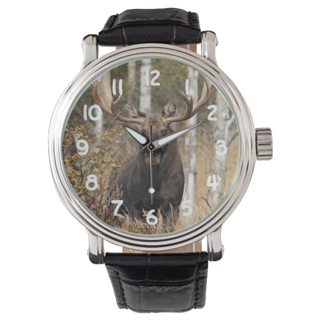 Reloj De Pulsera Impresionante alce toro (Anverso)