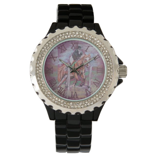Reloj De Pulsera impresionante caballo de amapola (Anverso)
