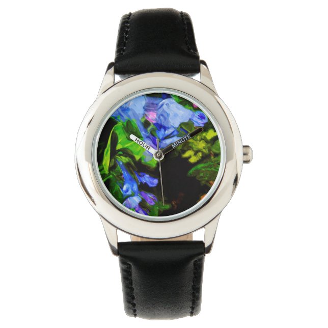 Reloj De Pulsera Impresionante de Virginia Bluebell Wildflower (Anverso)