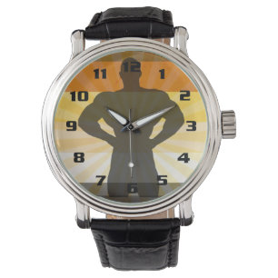 Reloj De Pulsera Impresionante oso gay de color oso muscular