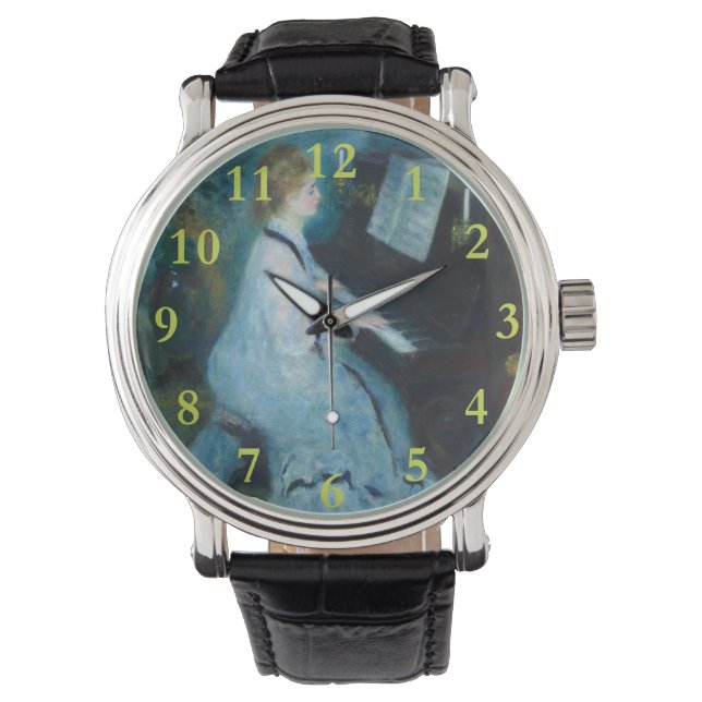 Reloj De Pulsera Impresionista de la época del piano (Anverso)