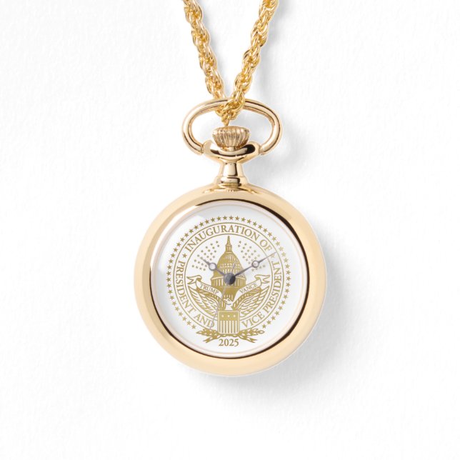 Reloj De Pulsera Inauguración del Logo de Donald Trump JD Vance 202 (Anverso)