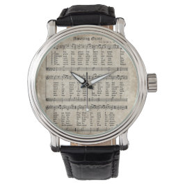 Reloj De Pulsera Increíble Grace Vintage Hymn Sheet Music Watch