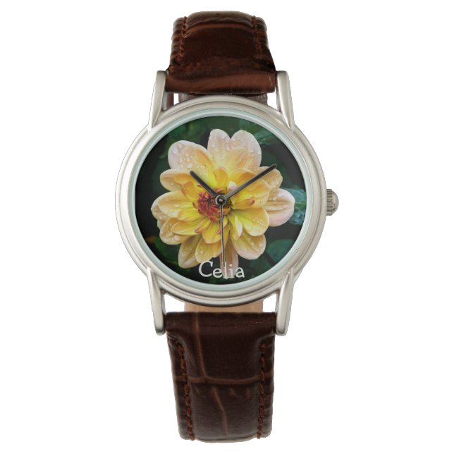Reloj De Pulsera Increíble imagen de flor (Anverso)