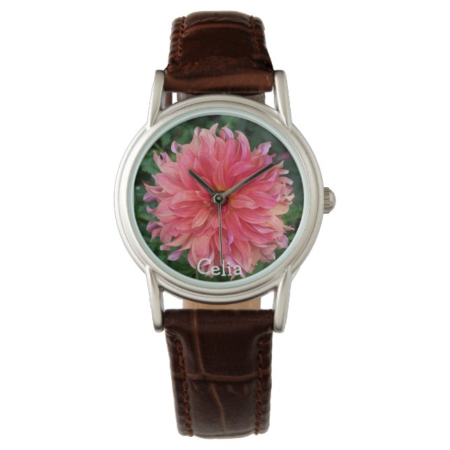 Reloj De Pulsera Increíble imagen de flor (Anverso)