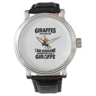 Reloj De Pulsera Increíble Personalizado, soy una jirafa de camisas