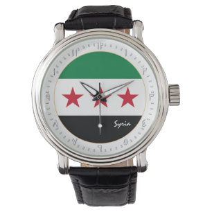 Reloj De Pulsera Independencia de Siria, bandera siria, números ára