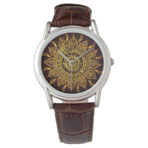Reloj De Pulsera India Solar Motif Sun God