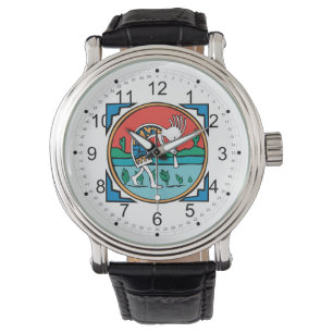 Reloj De Pulsera Indio Kokopelli del nativo americano
